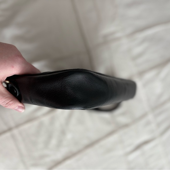 Vintage Christian Dior Black Leather Shoulder Bag – Made in France - Picture 9 of 11